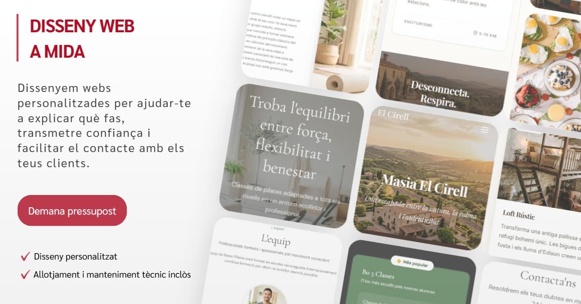 Exemples de webs dissenyades per SUMEM